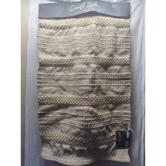 Seventh Studio Scatter Rug Avery Tufted Scatter Rug Beige Tan Beach Vibes Rug - Picture 6 of 7